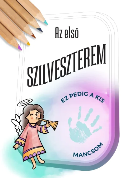 Letölthető, kinyomtatható ünnepek kártya Kifestő
